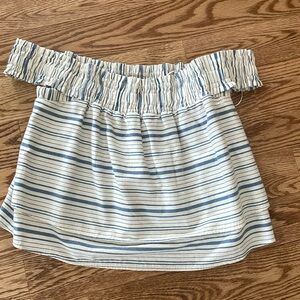 Off the shoulder cotton stripe top. Never worn.